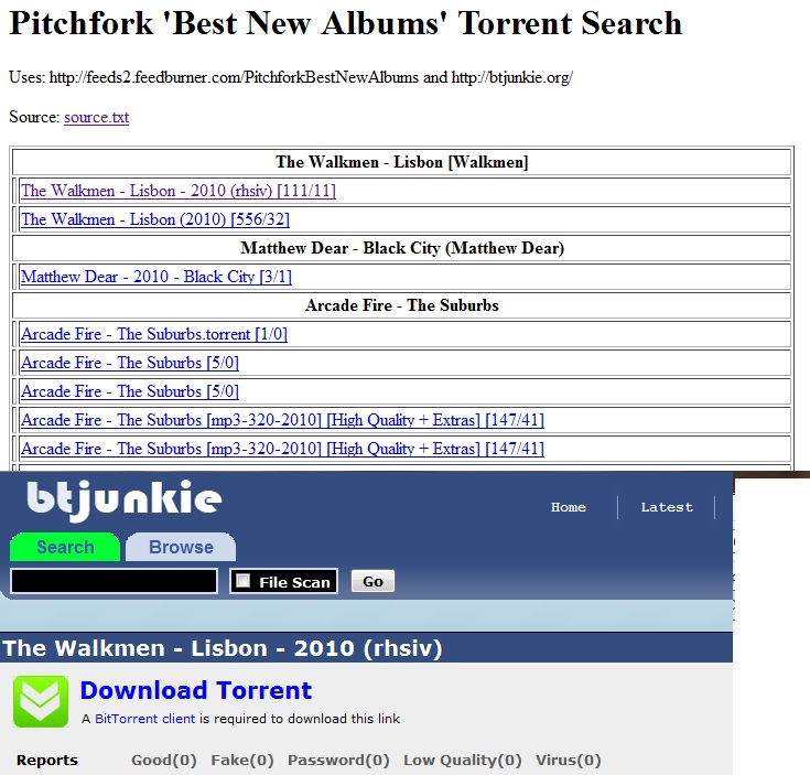  and searches BTJunkie for torrents Here it is in action